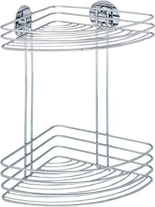 Wenko Turbo-Loc Duschregal Stahl silber