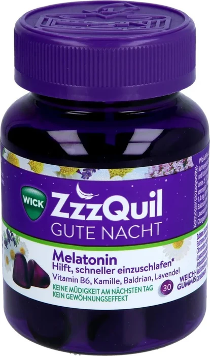 WICK ZzzQuil Gute Nacht mit Melatonin Gummies