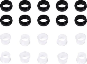 Alphacool Eiszapfen Pro 16mm Ersatz O-Ringe und Nylon Inserts, 12er-Pack