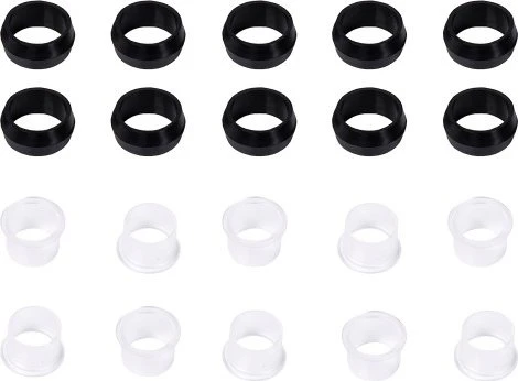 Alphacool Eiszapfen Pro 16mm Ersatz O-Ringe und Nylon Inserts, 12er-Pack