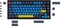 Keychron Q1/Q2/K2 OEM Dye-Sub Keycap-Set Beach, Kunststoff (PBT), Beach, gelb/blau, 97 Tasten (83+14), ANSI-US Vorschaubild