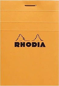 Rhodia Basics Notizblock N°11, A7, kariert, orange, 80 Blatt