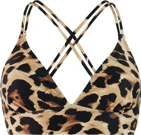 Protest Supers Leopard Bikini-Oberteil fudge camel (Damen)