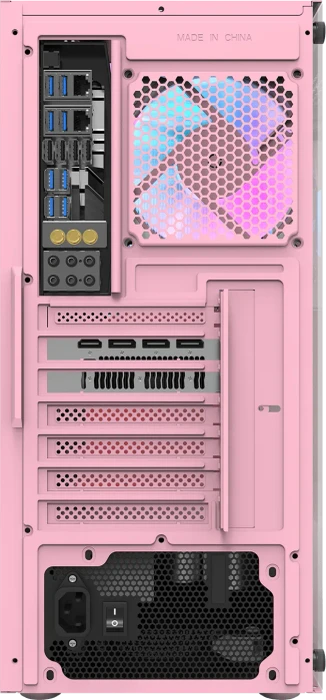 DarkFlash DK100 Pink, Glasfenster
