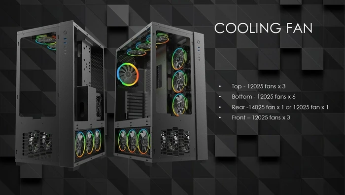Raijintek Paean Premium, Glasfenster