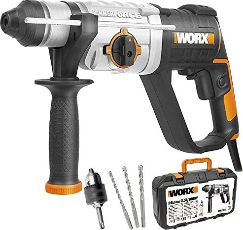 Worx Elektro-Bohr-/Meißelhammer inkl. Koffer + Zubehör