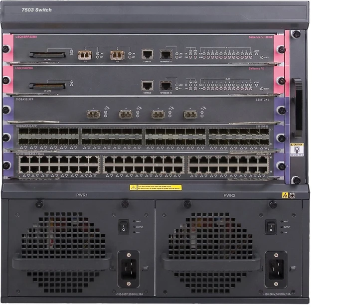 HPE FlexNetwork 7500 Series 7503 Rackmount Switch, 5x Erweiterungsslot
