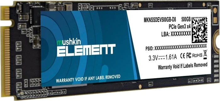 Mushkin Element NVMe SSD 500GB, M.2 2280 / M-Key / PCIe 3.0 x4