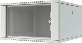 Lanview 19" Wandgehäuse 7HE, Flatpack, Glastür, IP20, RAL 7035, 450mm tief