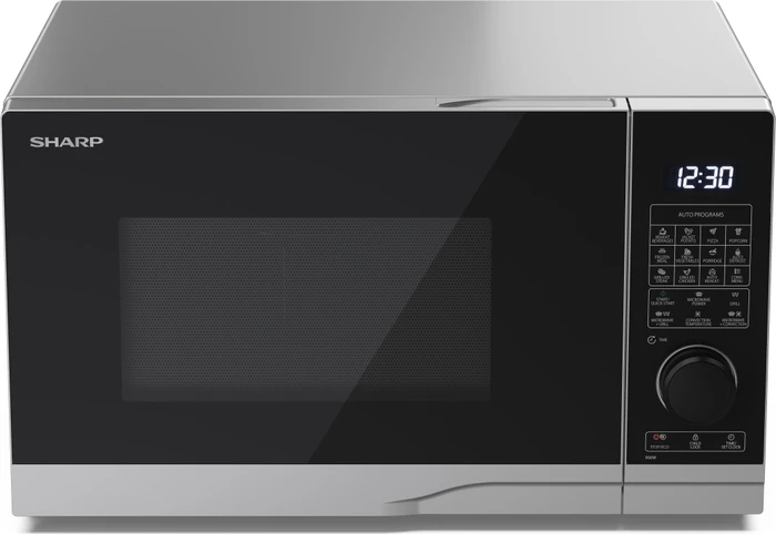 Sharp YC-PC254AE-S Mikrowelle mit Grill/Heißluft