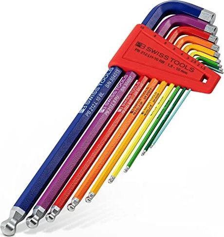 PB Swiss Tools PB 212.LH-10 RB Innensechskant Winkelschlüsselsatz, 9-tlg.