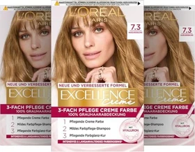 L'Oréal Excellence Creme Haarfarbe 7.3 haselnussblond