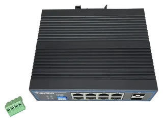 Avizio SU Railmount Gigabit Switch, 8x RJ-45, 2x SFP, 96W PoE+