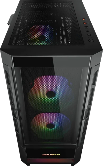 Cougar Duoface RGB, schwarz, Glasfenster