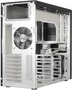 Lian Li PC-8NWB schwarz, Acrylfenster