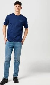 Wrangler Relaxed Embroidery T-Shirt kurzarm navy