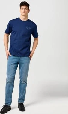 Wrangler Relaxed Embroidery T-Shirt kurzarm navy