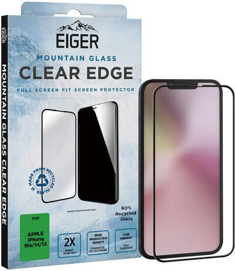 Eiger Mountain Glass Clear Edge für Apple iPhone 16e