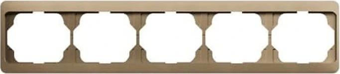 Busch-Jaeger Alpha exclusive Abdeckrahmen 5-fach Rahmen waagrecht, bronze