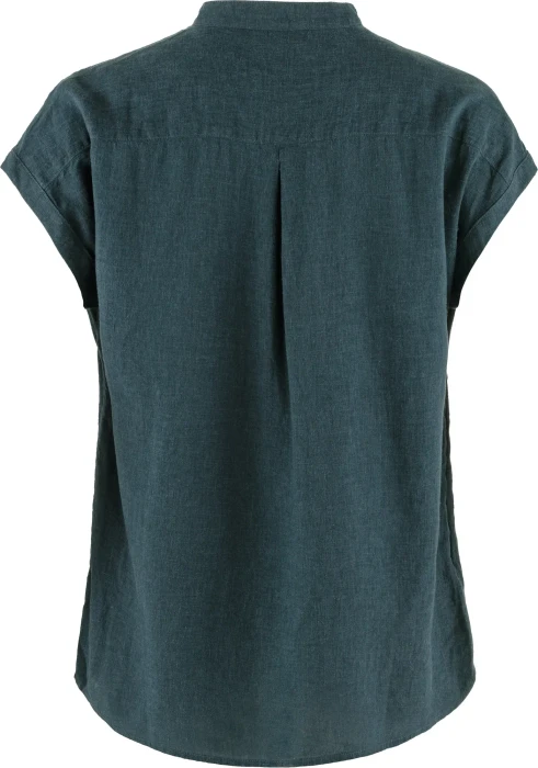 Fjällräven Övik Hemp Hemd kurzarm mountain blue (Damen)