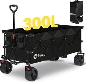 Sekey XXXL Faltbar Bollerwagen schwarz
