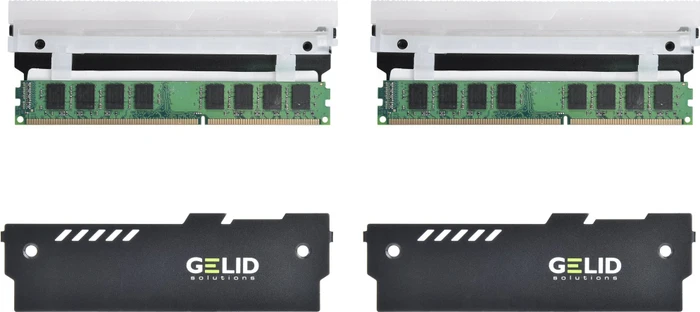 Gelid Solutions Lumen Black, RGB, RAM-Kühler, 2er-Pack