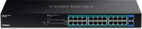 TRENDnet TPE-TG Rackmount Gigabit Switch, 24x RJ-45, 2x SFP, 380W PoE+ (TPE-TG262)