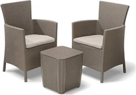 Jardin Allibert Iowa Gartenmöbel-Set anthrazit,   3-tlg.