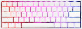 Ducky One 2 Mini RGB PBT, LEDs RGB, weiß, MX SPEED RGB Silver, USB, US
