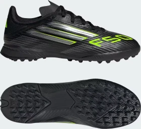 adidas F50 League TF core black/iron metallic/lucid lemon (Junior)