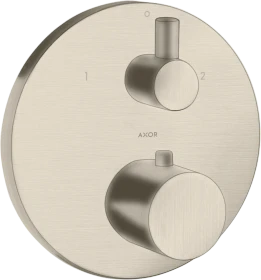 Hansgrohe Axor Uno Thermostat Unterputz mit Ab- und Umstellventil brushed nickel