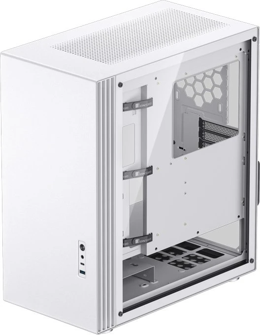 Jonsbo U6 White, weiß, Glasfenster