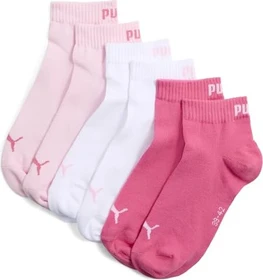Puma Quarter Socken pink lady, 3 Paare (Herren)