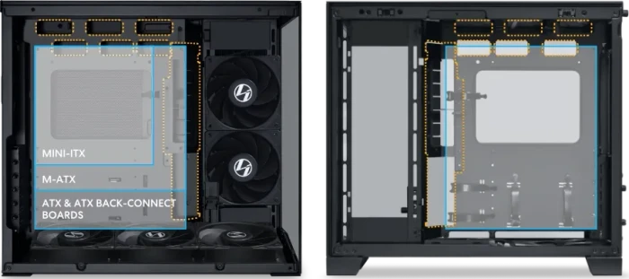 Lian Li O11 Dynamic Mini V2 Flow, schwarz, Glasfenster