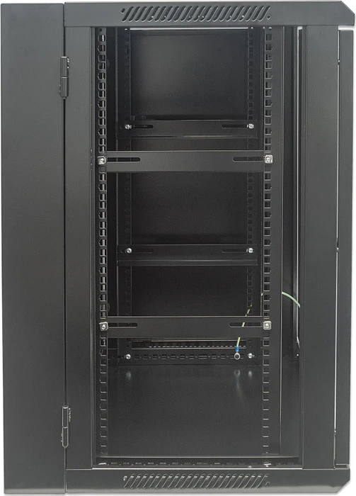 Intellinet Wandschrank 15HE, Sicherheitsglastür, IP2X, schwarz, 550mm tief