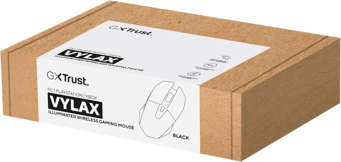 Trust Gaming GXT 1108 Vylax Wireless Illuminated Gaming Mouse schwarz, USB