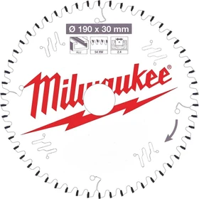 Milwaukee CSB P Alu TF Kreissägeblatt 54Z, 190x2.4x30mm, 1 Stück