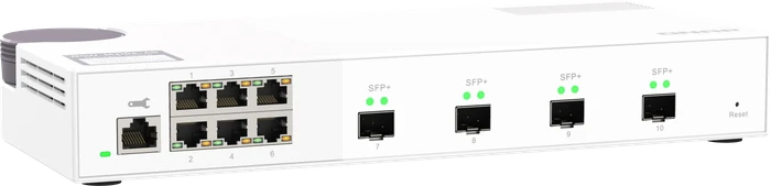 QNAP QSW-M2100 Desktop 2.5G Smart Switch, 6x RJ-45, 4x SFP+