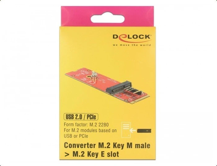 DeLOCK M.2 PCIe -> M.2 PCIe/USB