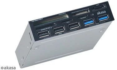 Akasa Internal Multi-Slot-Cardreader, USB 3.0 19-Pin Stecksockel [Stecker]