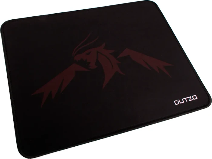 Dutzo Fushi Edged Gaming Mousepad Small, 300x240mm, schwarz/orange