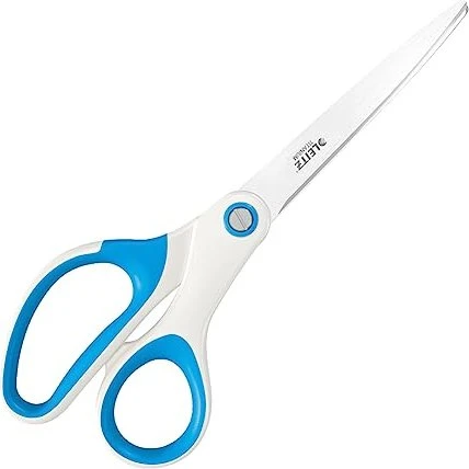 Leitz WOW Titan Büroschere, Universalschere/Papierschere, Rechtshänder, 205mm, blau/weiß