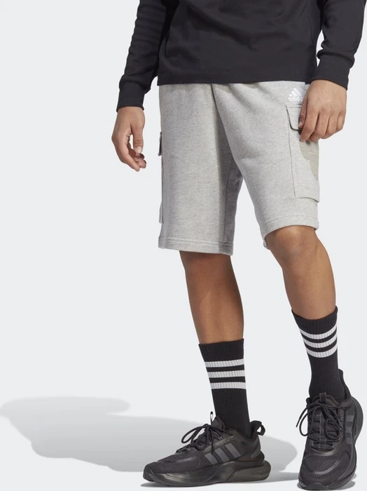 adidas Essentials French Terry Cargo Shorts medium grey heather (Herren)