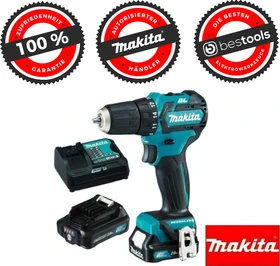 Makita DF332DSAE Akku-Bohrschrauber inkl. Koffer + 2 Akkus 2.0Ah