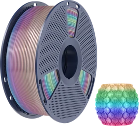 Sunlu PLA Transparent Rainbow-04, mehrfarbig, Spule, 1.75mm, 1.00kg