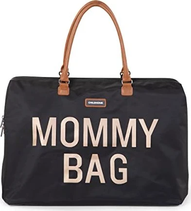 Childhome Mommy Bag schwarz/gold