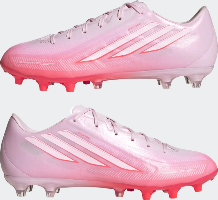 adidas F50 Sparkfusion League FG/AG solar turbo/cloud white/distilled pink