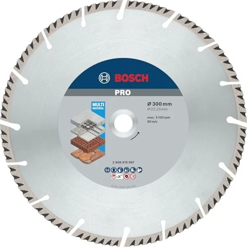 Bosch Professional Standard for Universal Diamanttrennscheibe, 300x3.3x22.23mm, 1 Stück