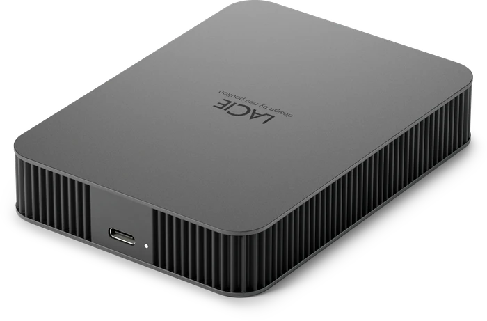 LaCie Mobile Drive Secure, Space Gray, 5TB, USB-C 3.0
