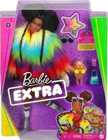Mattel Barbie - Extra mit Afro und Regenbogen-Jacke